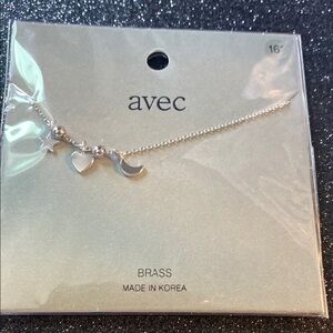 Avec Silver Celestial Charm Necklace